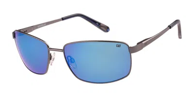 Cat Cts 8030 Polarized 005p Occhiali Da Sole Gunmetal Per Uomo In Gray