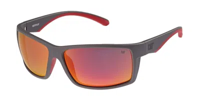 Cat Cts 8031 Polarized 108p Men's Sunglasses Grey Size 65
