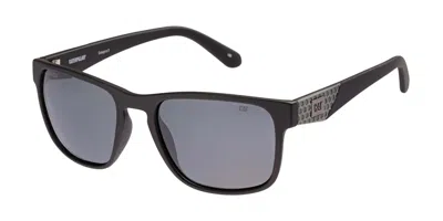 Cat Cts 8038 Polarized 104p Men's Sunglasses Black Size 57
