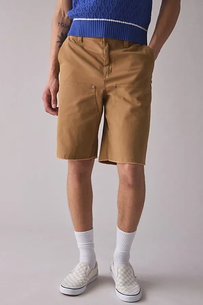 Cat Double Knee Cut-off Utility Short In Tawny Brown, Men's At Urban Outfitters