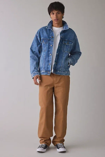 Cat Double Knee Straight Leg Canvas Pants In Tawny Brown, Men's At Urban Outfitters