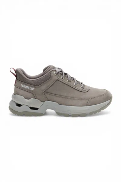 Cat Footwear Cat (caterpillar) Dark Grey Leather Trainer Shoes - Surge Hiker In Brown