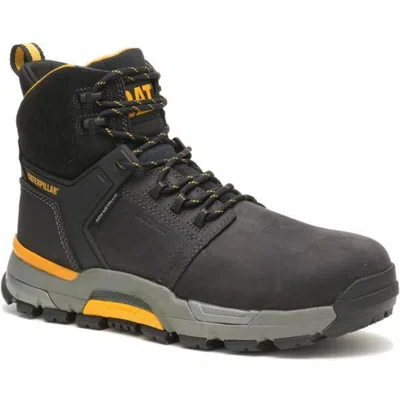 Cat Footwear Men's Comp-toe Nano Edge Waterproof Work Boot In Crazy Horse In Multi