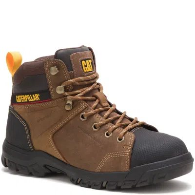 Cat Footwear Women's Wellspring Met-guard Waterproof Work Boot In Brown/black