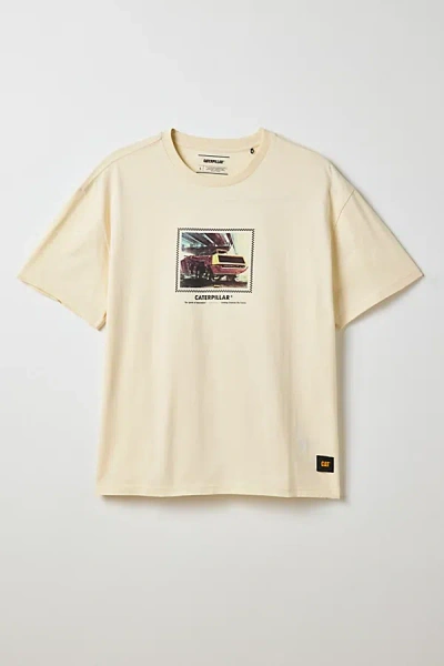 Cat Innovation Graphic Tee In Vanilla, Men's At Urban Outfitters In White