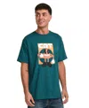 Cat Men's Crewneck Logo Graphic T-shirt In Dragonfly