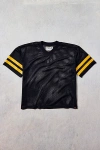 Cat Uo Exclusive Mesh Jersey Tee In Black, Men's At Urban Outfitters In Black
