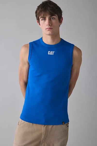 Cat Uo Exclusive Ribbed Tank Top In Baleine Blue, Men's At Urban Outfitters