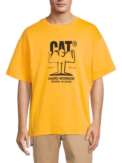 Cat Workwear Men's Graphic Tee In Cat Yellow