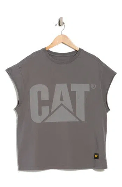 Cat Wwr Cat Muscle Graphic Tank In Purple