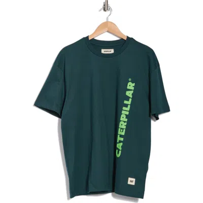 Cat Wwr Caterpillar Times Cotton Graphic T-shirt In Ponderosa