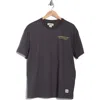 Cat Wwr Cotton Boxy Maintenance Machine Tee In Slate