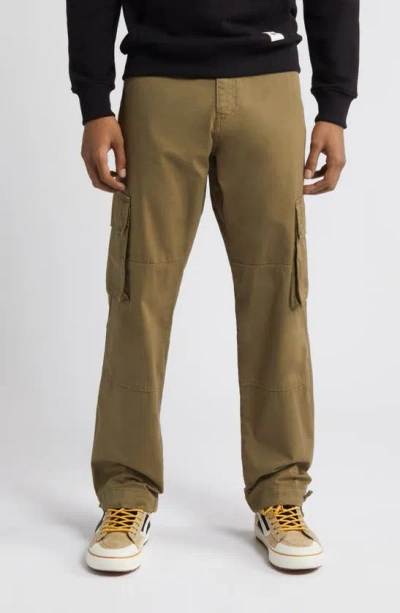 Cat Wwr Cotton Cargo Pants In Military Olive