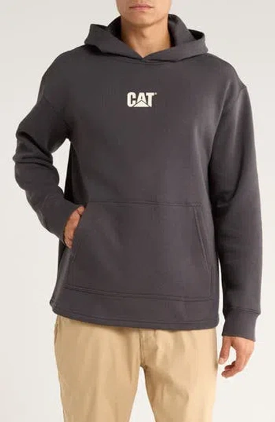 Cat Wwr Crop Logo Graphic Hoodie In Gray