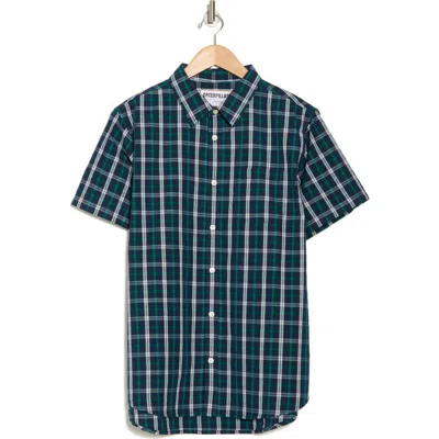 Cat Wwr Foundation Short Sleeve Button-up Shirt