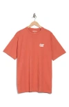 Cat Wwr Heavyweight Logo T-shirt In Orange