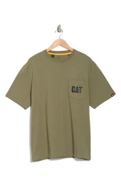 Cat Wwr Kain Crewneck T-shirt In Marshland