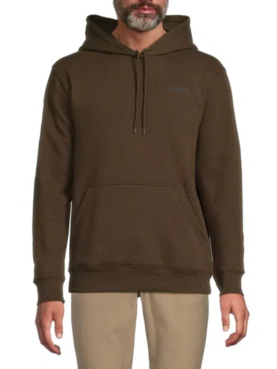 Cat Wwr Men's Faneson Logo Hoodie In Espresso