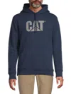 Cat Wwr Men's Farony Logo Hoodie In Navy