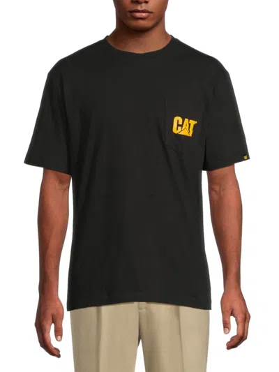 Cat Wwr Men's Kain Logo T-shirt In Black
