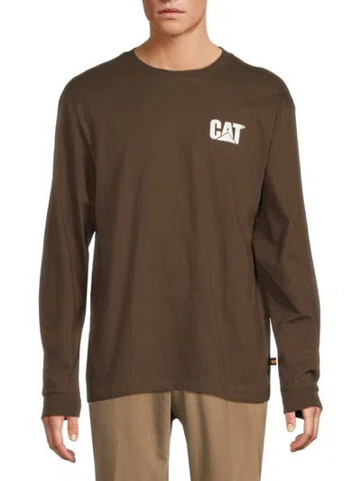 Cat Wwr Men's Navanero Logo Sweatshirt In Espresso