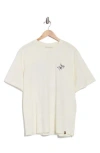 Cat Wwr Relaxed Fit Buck Wild Graphic T-shirt In White