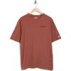Cat Wwr Relaxed Fit Embroidered Heavyweight Cotton T-shirt In Orange