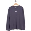 Cat Wwr Relaxed Fit Logo Long Sleeve T-shirt In Gray