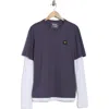 Cat Wwr Twofer Heavyweight T-shirt In Blue