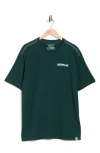 Cat Wwr Washed Logo Boxy Graphic T-shirt In Green