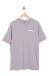 Cat Wwr Washed Logo Boxy Graphic T-shirt In Purple