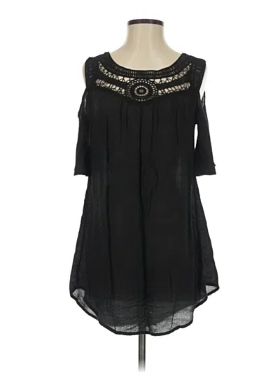 Pre-owned Catalina 3/4 Sleeve Blouse In Black