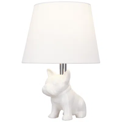Catalina Bulldog 19" High White Ceramic Table Lamp