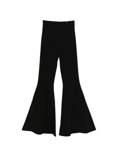 Catalina Flared Leg Trousers In Black