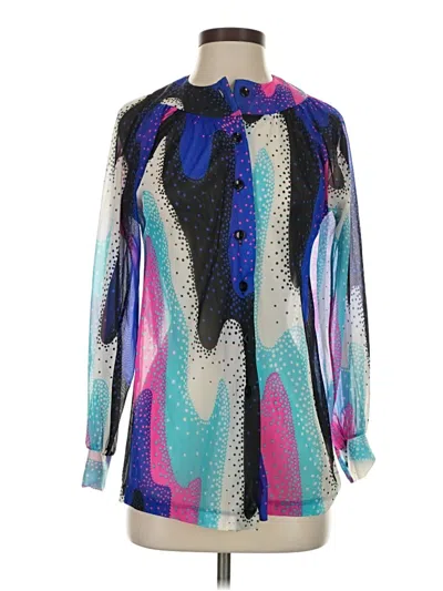 Pre-owned Catalina Long Sleeve Blouse In Blue