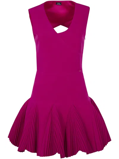 Catalina Marylin Plisse Mini Dress In Pink