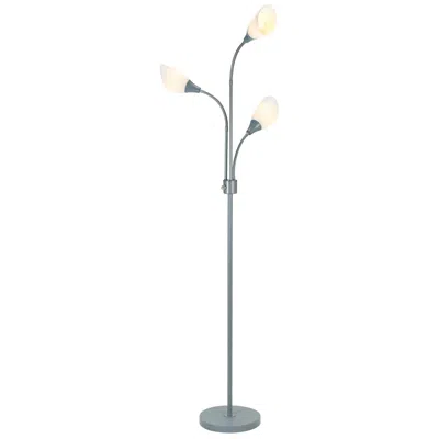 Catalina Medusa 70.25" High 3-light Silver Floor Lamp