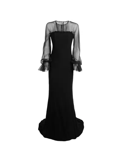 Catalina Royal Mermaid Gown In Black