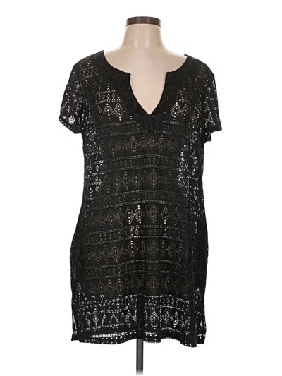 Pre-owned Catalina Short Sleeve Top Black V-neck Tops