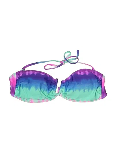 Pre-owned Catalina Swimsuit Top Purple Tie-dye Pattern Swimwear