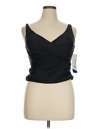 Catalina Tube Top Black Strapless Neckline Tops