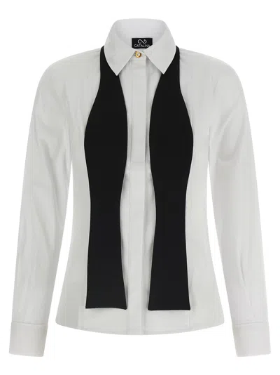 Catalina White Cotton Women's Blouse