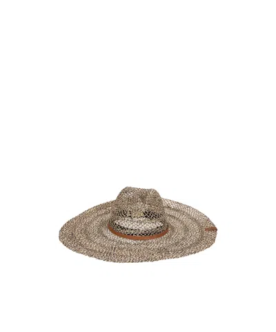 Catarzi 1910 Hollow Straw Hat In Brown