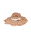 Catarzi 1910 Woman Hat Sand Size 6 ⅞ Paper In Beige