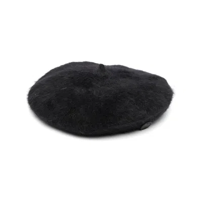Catarzi Flat-peak Beret Hat In Black