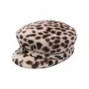 Catarzi Leopard-print Breton Cap In Brown