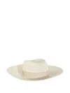 Catarzi Leather-band Panama Hat In White