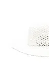 Catarzi Wide-brim Woven-raffia Hat In White