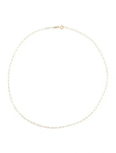 Pre-owned Catbird 14k 1976 Gold Choker Necklace, 16.75" In Multi