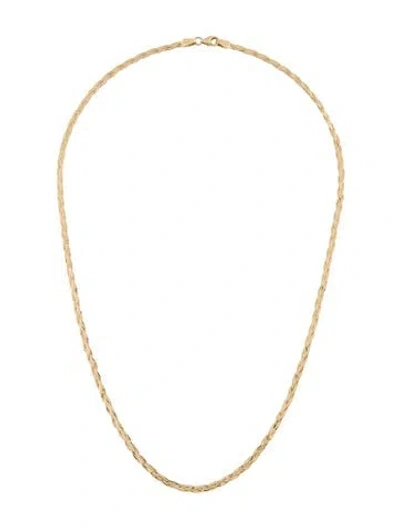 Pre-owned Catbird 14k Braided Collar Necklace, 17.25" In Multi